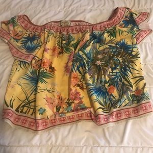 Boutique off shoulder/crop